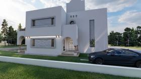 Villa zu verkaufen – Dachterrasse mit freiem Blick auf den Golfplatz von Hammamet